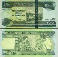 *100 Birr Etiópia 2007/2015, P52g UNC - Kliknutím na obrázok zatvorte -